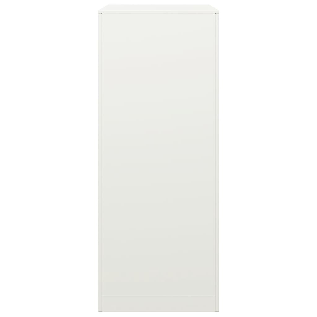 VidaXL Haardhoutrek 60x40x100 cm staal wit