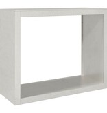 VidaXL Haardhoutrek 100x40x80 cm roestvrij staal