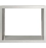 VidaXL Haardhoutrek 100x40x80 cm roestvrij staal