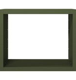 VidaXL Haardhoutrek 100x40x80 cm staal groen