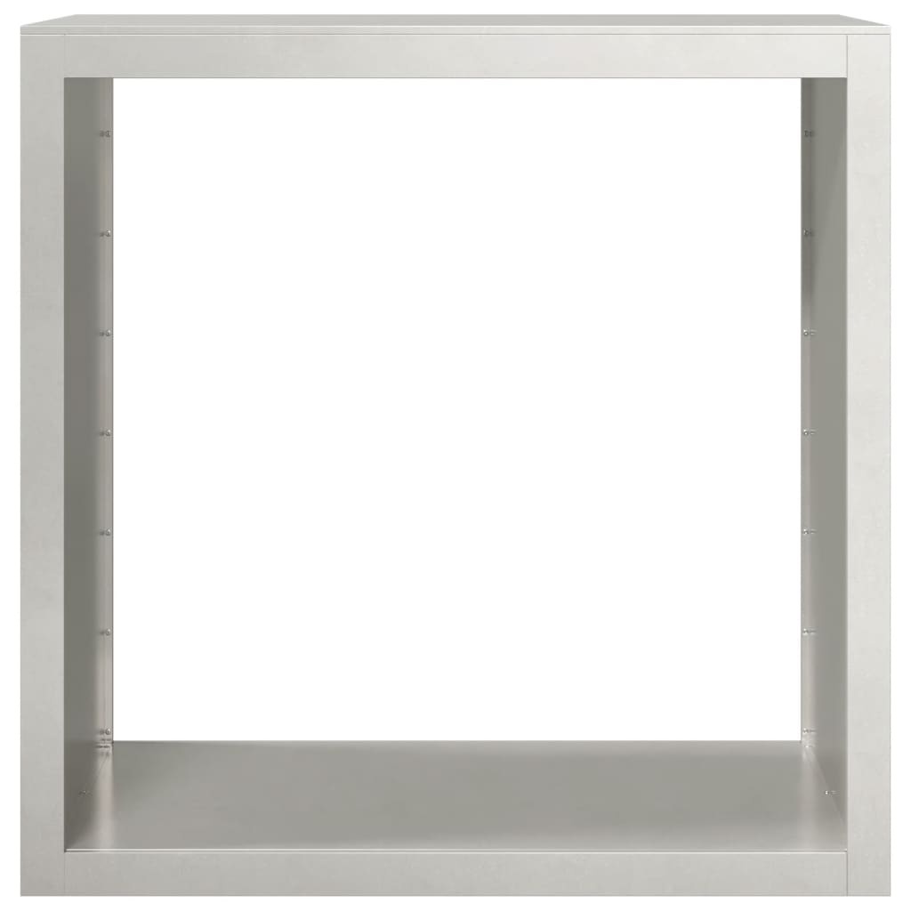 VidaXL Haardhoutrek 100x40x100 cm roestvrij staal