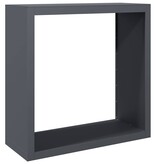 VidaXL Haardhoutrek 100x40x100 cm staal antracietkleurig