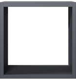 VidaXL Haardhoutrek 100x40x100 cm staal antracietkleurig