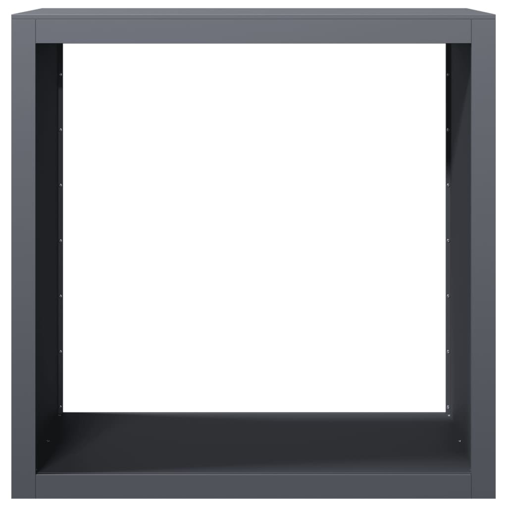 VidaXL Haardhoutrek 100x40x100 cm staal antracietkleurig