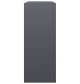 VidaXL Haardhoutrek 100x40x100 cm staal antracietkleurig