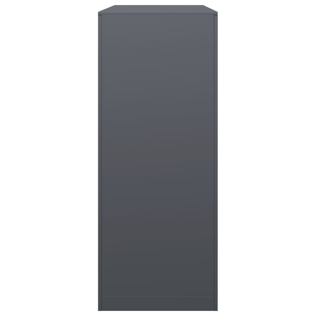 VidaXL Haardhoutrek 100x40x100 cm staal antracietkleurig