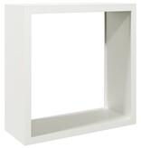 VidaXL Haardhoutrek 100x40x100 cm staal wit