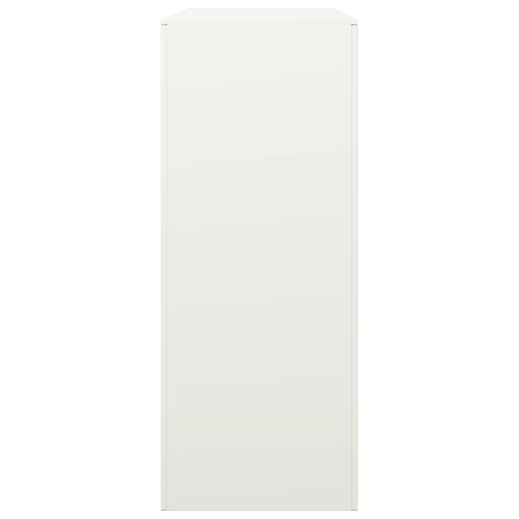 VidaXL Haardhoutrek 100x40x100 cm staal wit