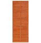 VidaXL Schuifdeur 80x208 cm massief grenenhout wasbruin