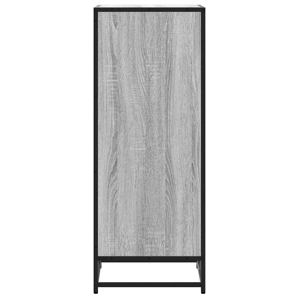 VidaXL Schoenenrek 48x38x97,5 cm bewerkt hout grijs sonoma eikenkleur