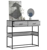 VidaXL Wandtafel 90x35x80 cm bewerkt hout grijs sonoma eikenkleurig