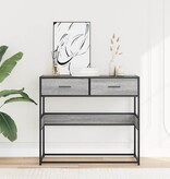 VidaXL Wandtafel 90x35x80 cm bewerkt hout grijs sonoma eikenkleurig