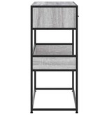 VidaXL Wandtafel 90x35x80 cm bewerkt hout grijs sonoma eikenkleurig