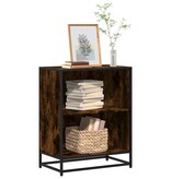 VidaXL Boekenkast 60x35x76 cm bewerkt hout gerookt eikenkleurig