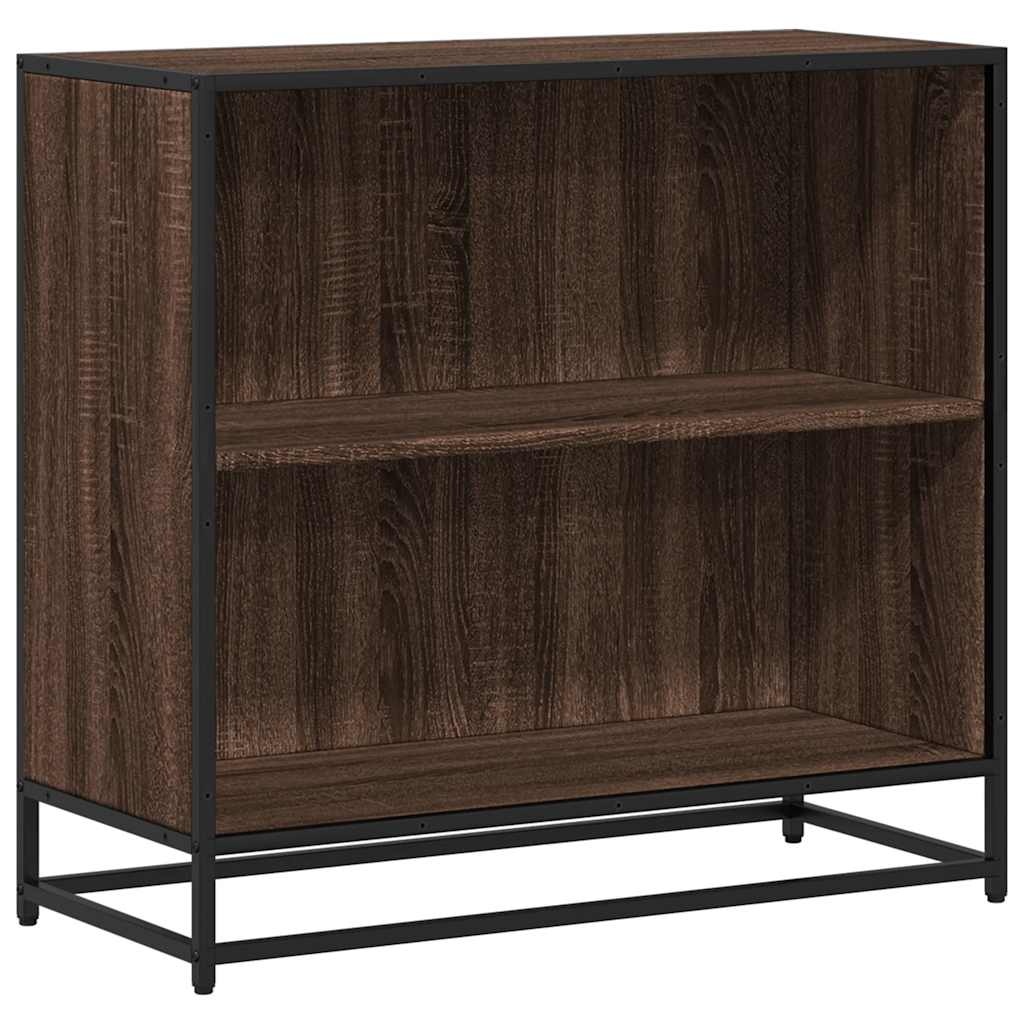 VidaXL Boekenkast 60x35x76 cm bewerkt hout gerookt eikenkleurig