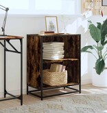 VidaXL Boekenkast 60x35x76 cm bewerkt hout gerookt eikenkleurig