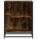 VidaXL Boekenkast 60x35x76 cm bewerkt hout gerookt eikenkleurig