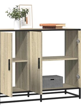 VidaXL Dressoir 94x35x76 cm bewerkt hout sonoma eikenkleurig