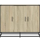 VidaXL Dressoir 94x35x76 cm bewerkt hout sonoma eikenkleurig