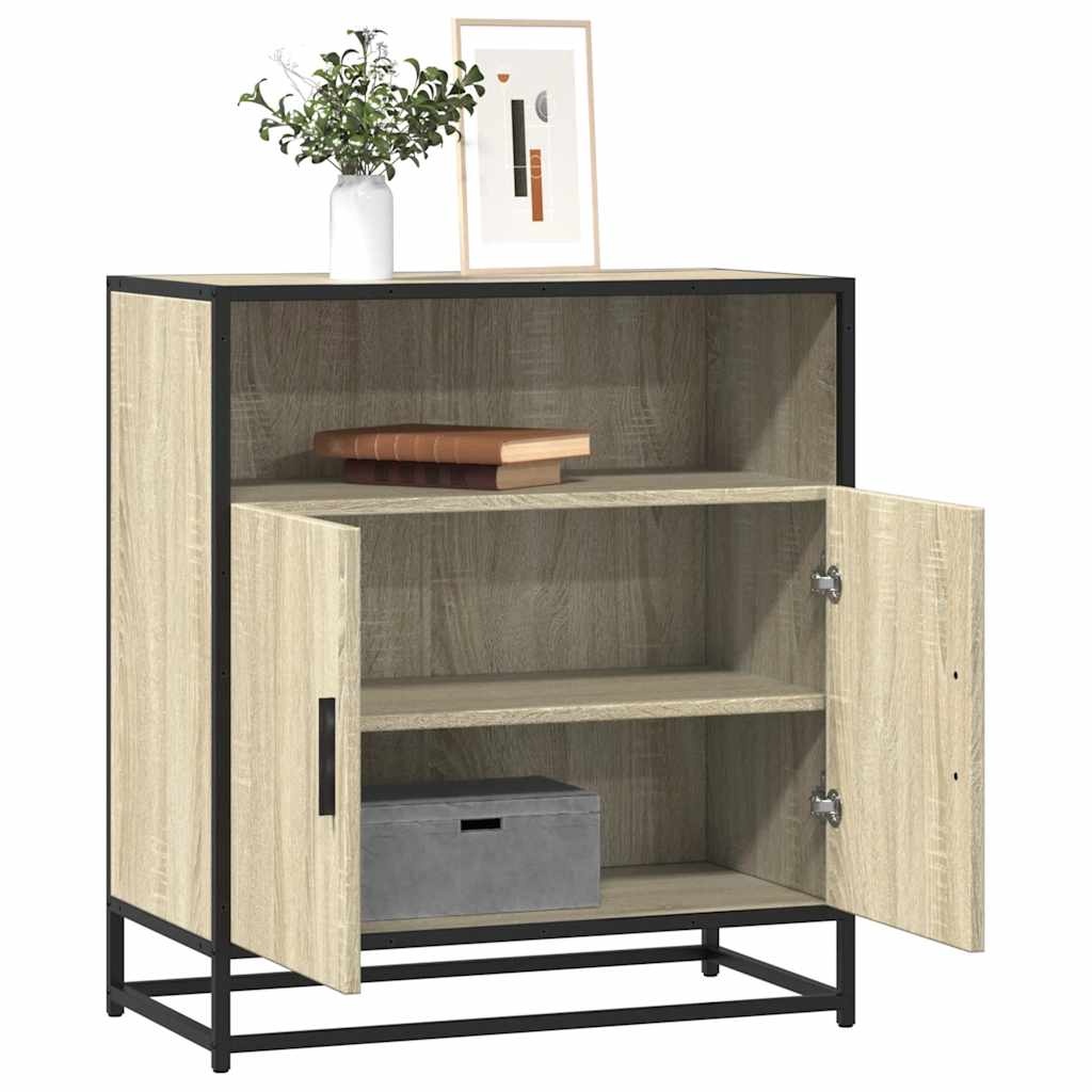 VidaXL Dressoir 68x35x76 cm bewerkt hout sonoma eikenkleurig