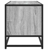 VidaXL Tv-meubel 80x34,5x40 cm bewerkt hout metaal grijs sonoma eiken