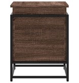 VidaXL Opbergbox met deksel 60x40x51,5 cm bewerkt hout bruin eiken