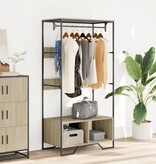 VidaXL Kledingkast 90x50x180 cm bewerkt hout sonoma eikenkleurig