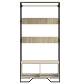 VidaXL Kledingkast 90x50x180 cm bewerkt hout sonoma eikenkleurig