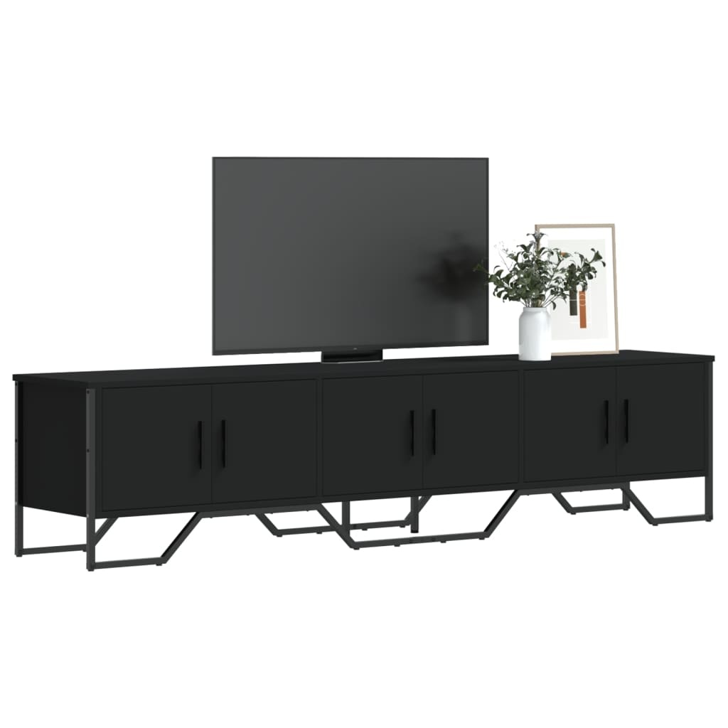 VidaXL Tv-meubel 180x34x41 cm bewerkt hout zwart
