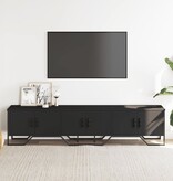 VidaXL Tv-meubel 180x34x41 cm bewerkt hout zwart