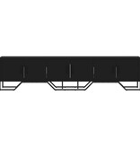 VidaXL Tv-meubel 180x34x41 cm bewerkt hout zwart