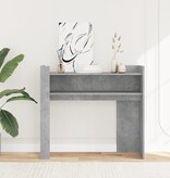 VidaXL Wandtafel 100x35x90 cm bewerkt hout betongrijs