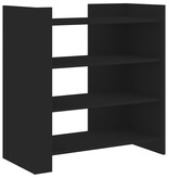 VidaXL Dressoir 73,5x35x75 cm bewerkt hout zwart