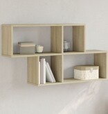 VidaXL Wandschap 100x20x53 cm bewerkt hout sonoma eikenkleurig