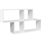 VidaXL Wandschap 100x20x53 cm bewerkt hout wit