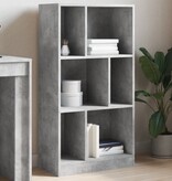 VidaXL Boekenkast 57x28,5x107,5 cm bewerkt hout betongrijs