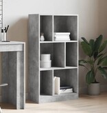 VidaXL Boekenkast 57x28,5x107,5 cm bewerkt hout betongrijs