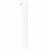 VidaXL Vitrinekast 100x8,5x75 cm bewerkt hout wit