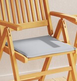 VidaXL Tuinzitkussens 4 st vierkant 45x45x2 cm lichtgrijs