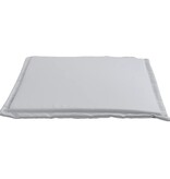 VidaXL Tuinzitkussens 4 st vierkant 45x45x2 cm lichtgrijs