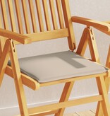 VidaXL Tuinzitkussens 4 st vierkant 45x45x2 cm taupe