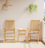 VidaXL Tuinzitkussens 4 st vierkant 45x45x2 cm taupe