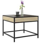 VidaXL Salontafel met Infinity LED 50x50x41 cm sonoma eikenkleurig