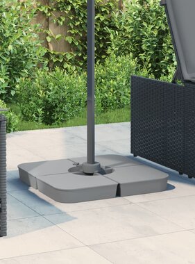 VidaXL 4-delige Set parasolvoeten voor kruisvoet parasol 100 kg PP