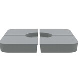 VidaXL 4-delige Set parasolvoeten voor kruisvoet parasol 100 kg PP