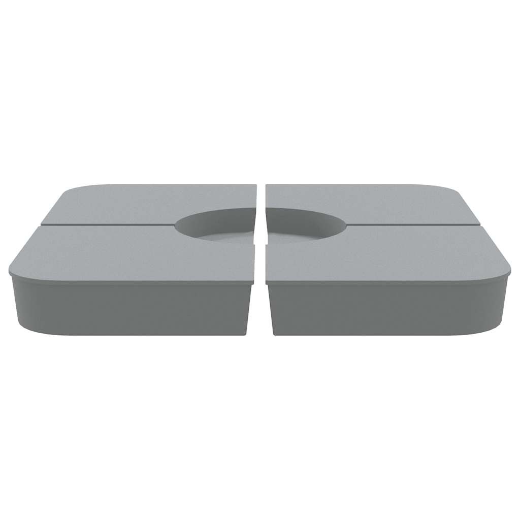 VidaXL 4-delige Set parasolvoeten voor kruisvoet parasol 100 kg PP