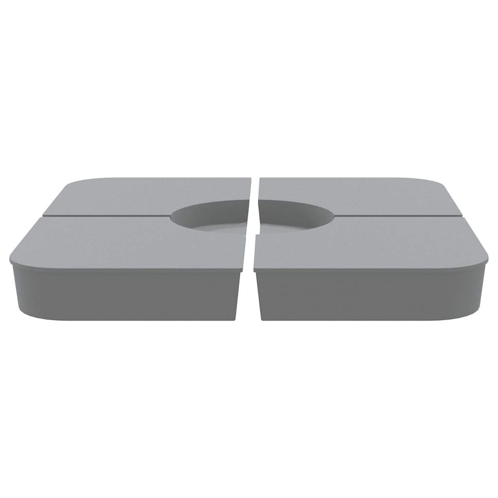 VidaXL 4-delige Set parasolvoeten voor kruisvoet parasol 100 kg PP