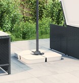 VidaXL 4-delige Set parasolvoeten voor kruisvoet parasol 100 kg PP