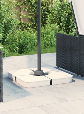 VidaXL 4-delige Set parasolvoeten voor kruisvoet parasol 100 kg PP