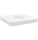 VidaXL 4-delige Set parasolvoeten voor kruisvoet parasol 100 kg PP